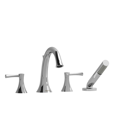RIOBEL 4-Piece Deck-Mount Tub Filler With Hand Shower ED12LC